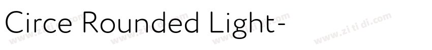 Circe Rounded Light字体转换